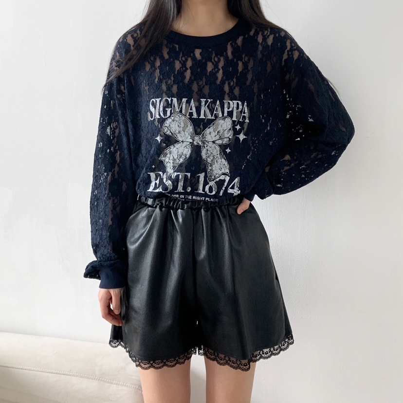 LOVABLE韓國直郵㊣女士新款人氣真品25秋夏時尚職業長袖T恤LOVABLE長袖T恤