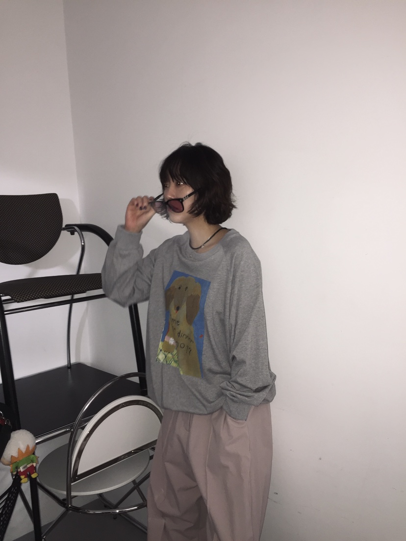 ARCHIVE-P韓國代購㊣女裝新款休閑推薦時尚熱賣人氣長袖T恤ARCHIVE-P長袖T恤