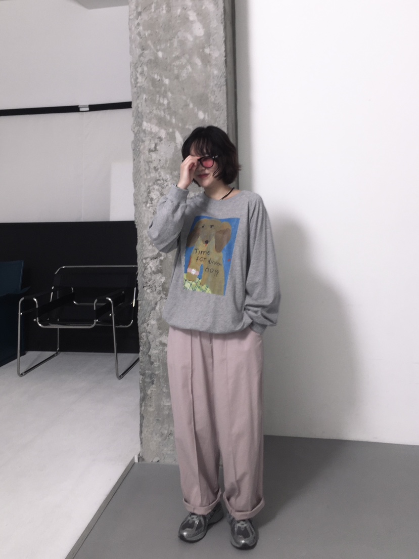 ARCHIVE-P韓國代購㊣女裝新款休閑推薦時尚熱賣人氣長袖T恤ARCHIVE-P長袖T恤