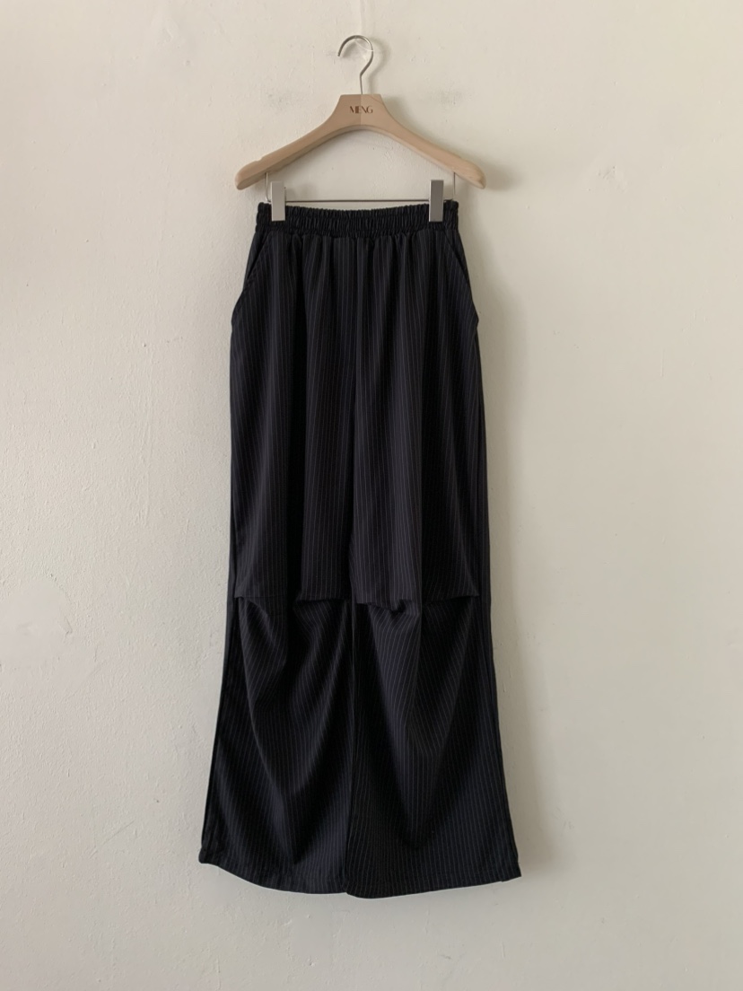 MENG東大門㊣代購女裝新品25秋夏時尚推薦休閑真品休閑褲條紋MENG休閑褲