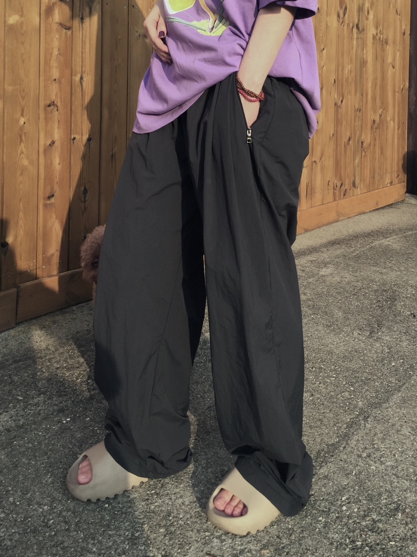 ARCHIVE-P韓國直郵㊣女士新款休閑職業人氣休閑褲尼龍拉鏈ARCHIVE-P休閑褲