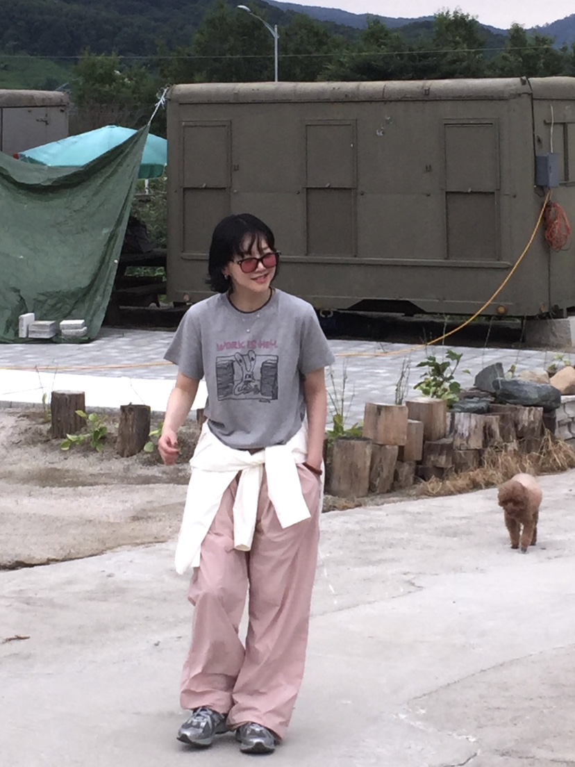 ARCHIVE-P韓國直郵㊣女士新款休閑職業人氣休閑褲尼龍拉鏈ARCHIVE-P休閑褲