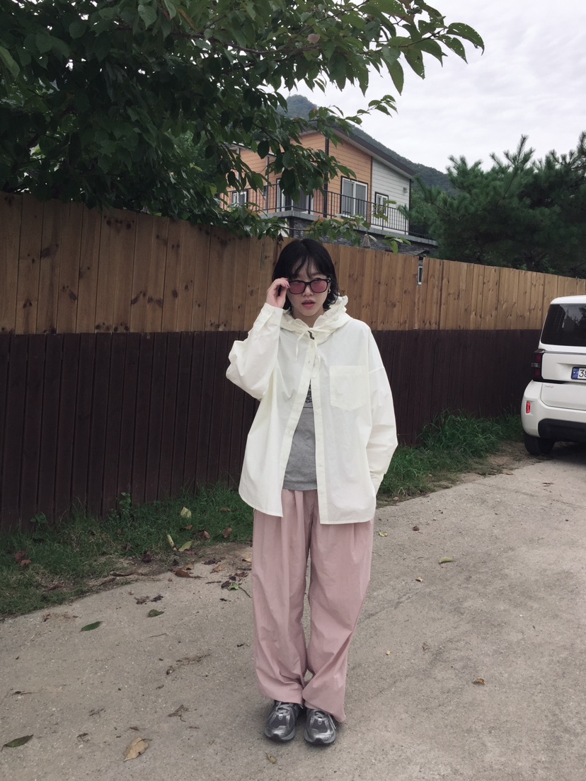 ARCHIVE-P韓國直郵㊣女士新款休閑職業人氣休閑褲尼龍拉鏈ARCHIVE-P休閑褲