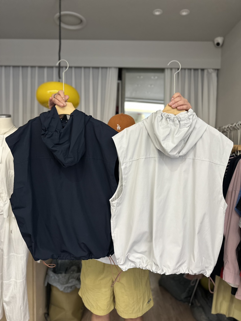 ARCHIVE-P韓國代購㊣女士新品25秋夏人氣休閑職業馬甲兜帽ARCHIVE-P馬甲