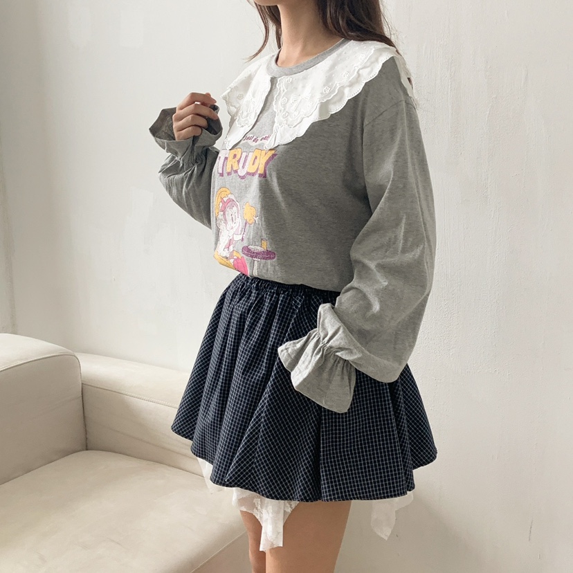 LOVABLE東大門㊣直郵女裝新款熱賣推薦25秋夏人氣休閑長袖T恤LOVABLE長袖T恤