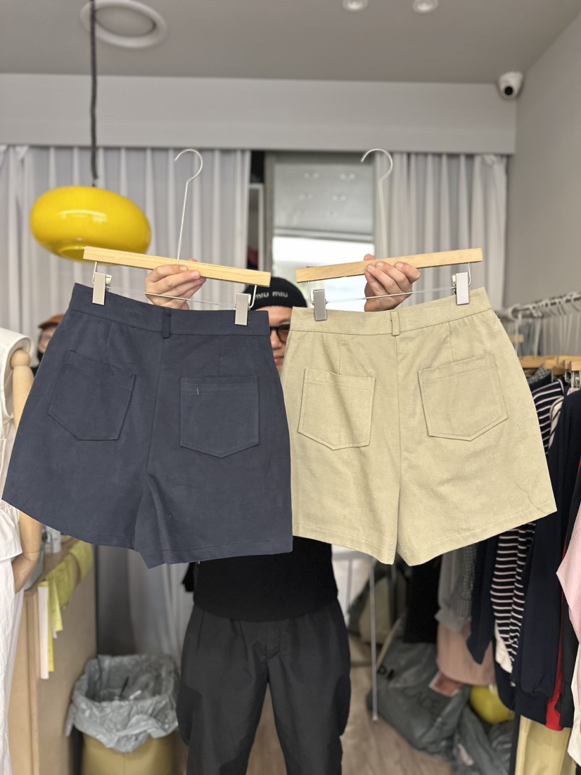 ARCHIVE-P韓國代購㊣女裝新品熱賣25秋夏休閑人氣短褲工裝ARCHIVE-P短褲