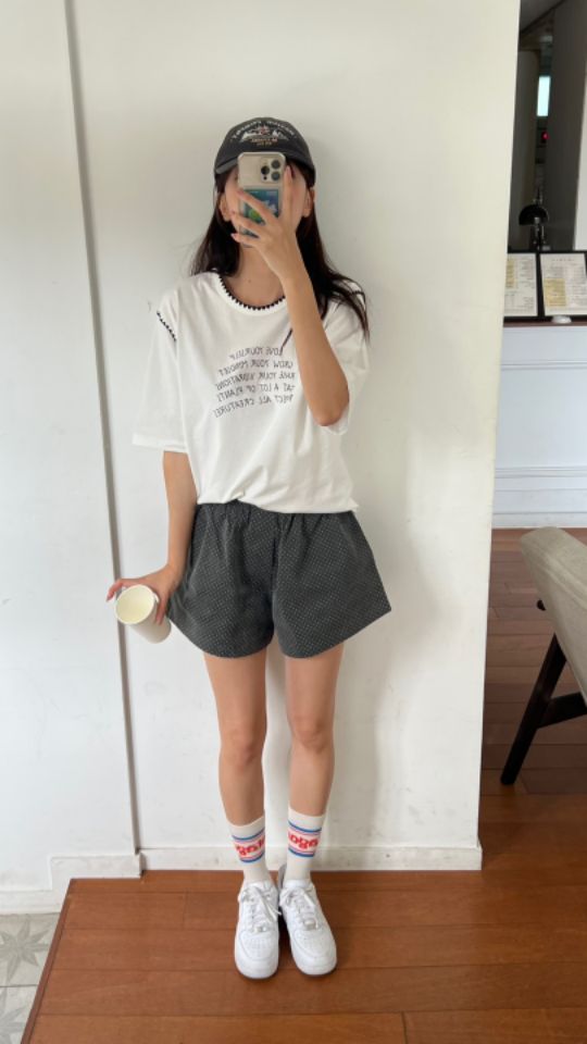HEY/TO SEWING韓國代購㊣女裝新品25秋夏真品人氣休閑T恤BY HEY/TO SEWINGT恤