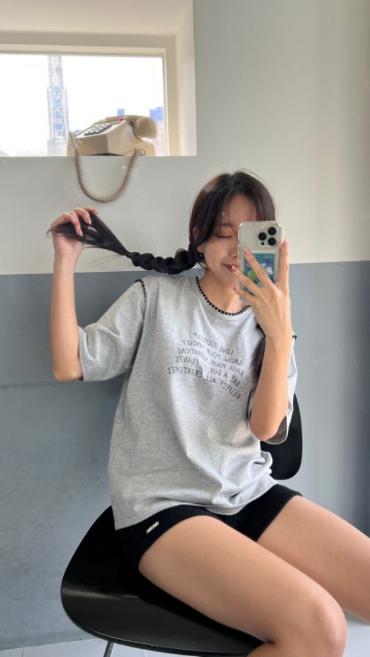 HEY/TO SEWING韓國代購㊣女裝新品25秋夏真品人氣休閑T恤BY HEY/TO SEWINGT恤