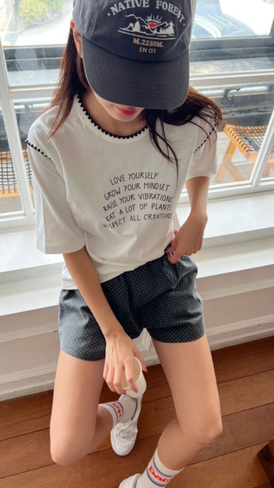 HEY/TO SEWING韓國代購㊣女裝新品25秋夏真品人氣休閑T恤BY HEY/TO SEWINGT恤