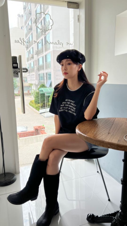 HEY/TO SEWING韓國代購㊣女裝新品25秋夏真品人氣休閑T恤BY HEY/TO SEWINGT恤
