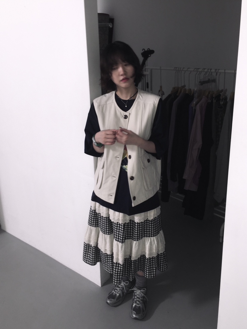 ARCHIVE-P韓國代購㊣女士新款真品人氣休閑推薦半身裙中短裙ARCHIVE-P半身裙/中短裙