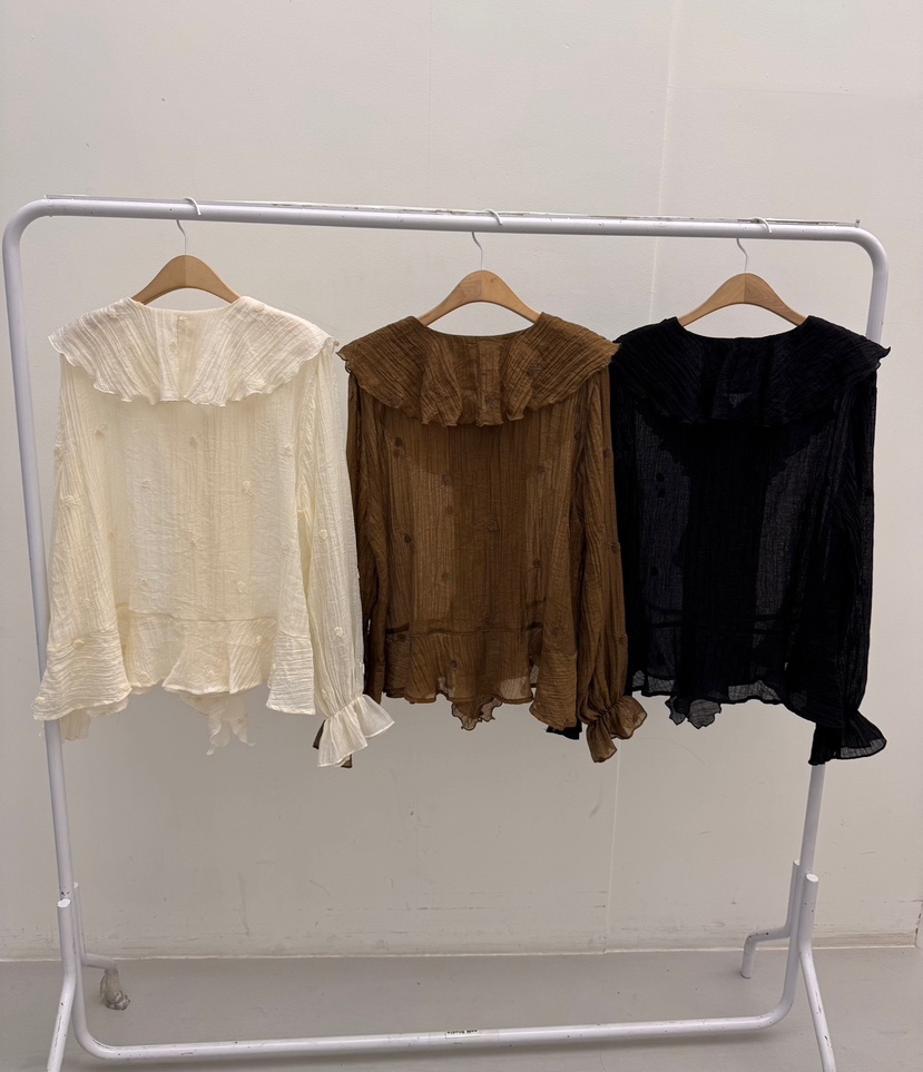 LOVABLE東大門㊣實拍女裝新品時尚推薦休閑熱賣真品襯衫蕾絲衫LOVABLE襯衫/蕾絲衫