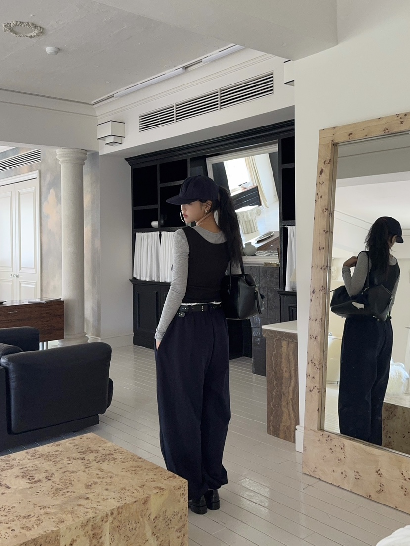 OUPPT韓國直郵㊣女裝新款時尚25秋夏人氣熱賣休閑真品休閑褲OUPPT休閑褲