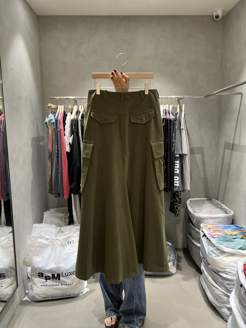 X-MOOD東大門㊣實拍女裝新品時尚25秋夏職業真品推薦休閑長裙X-MOOD長裙