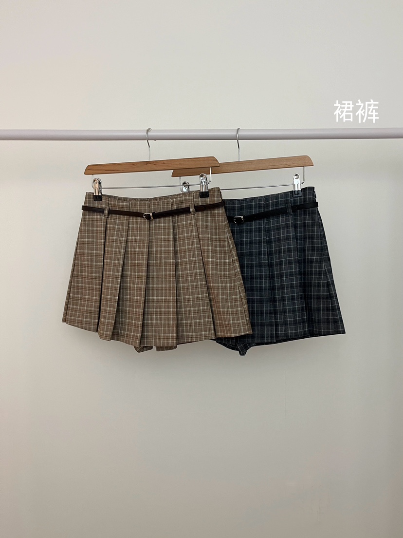 RE:OPENING韓國直郵㊣女裝新款人氣休閑25秋夏裙褲不含腰帶RE:OPENING裙褲