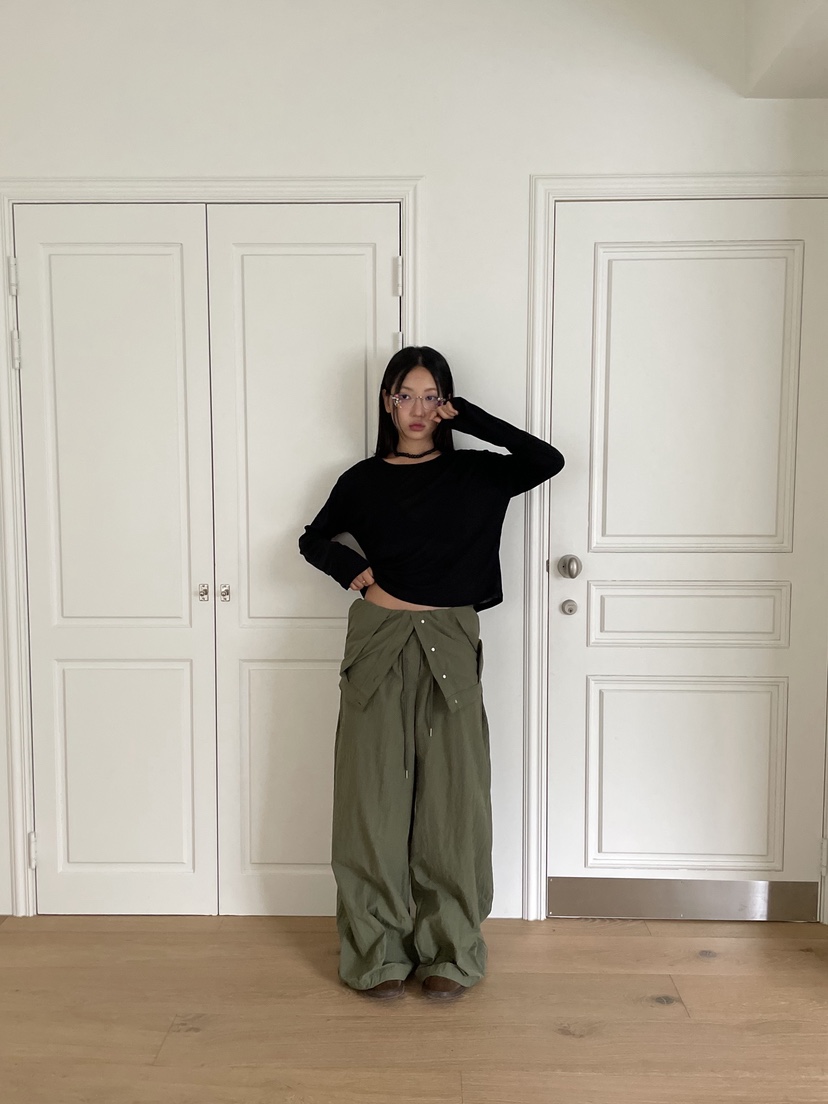 SUNDER MARKET東大門㊣直郵女士新款真品推薦背帶褲不含內搭SUNDER MARKET背帶褲