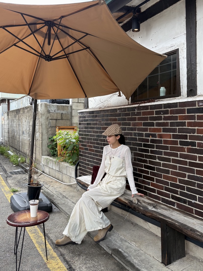SUNDER MARKET東大門㊣直郵女士新款真品推薦背帶褲不含內搭SUNDER MARKET背帶褲