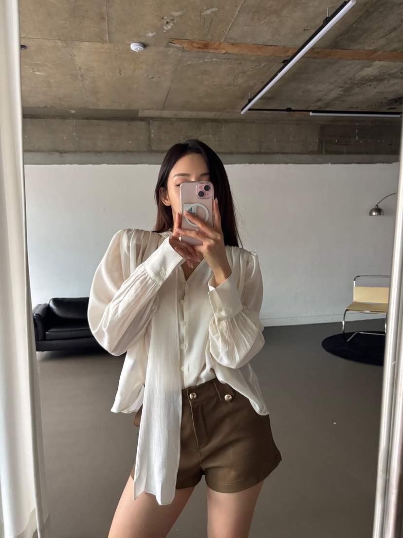 FOUREIGHT韓國直郵㊣女裝新款熱賣職業25秋夏休閑襯衫蕾絲衫FOUR EIGHT襯衫/蕾絲衫