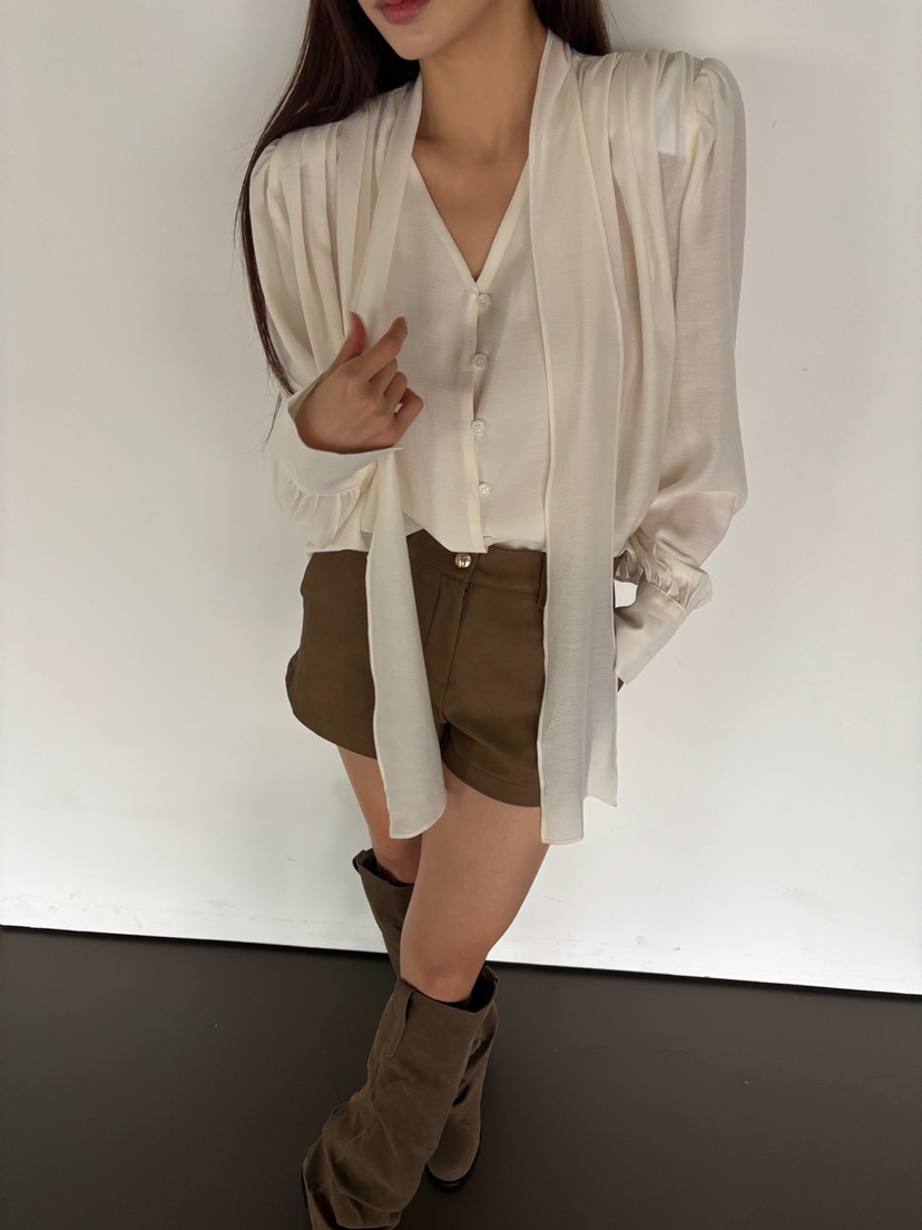 FOUREIGHT韓國直郵㊣女裝新款熱賣職業25秋夏休閑襯衫蕾絲衫FOUR EIGHT襯衫/蕾絲衫