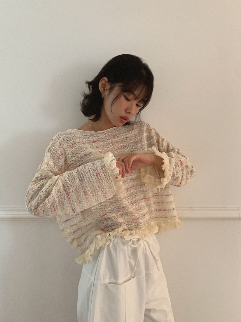 SLAT東大門㊣實拍女裝新款人氣真品休閑25秋夏時尚職業針織衫UNICO-p針織衫
