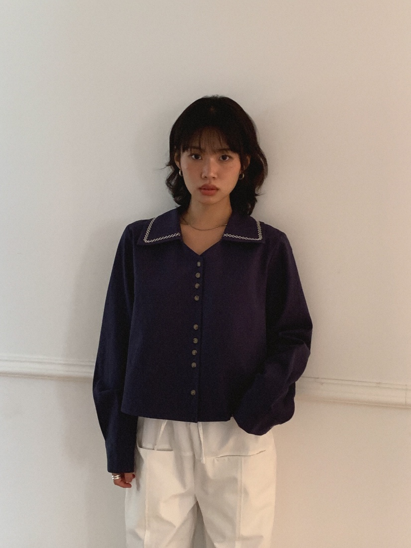 SLAT東大門㊣代購女士新品人氣熱賣職業25秋夏休閑襯衫蕾絲衫UNICO-p襯衫/蕾絲衫