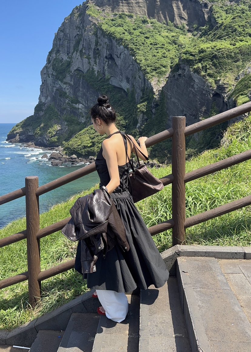 OUPPT韓國直郵㊣女裝新品職業休閑25秋夏熱賣連衣裙不含腰帶OUPPT連衣裙