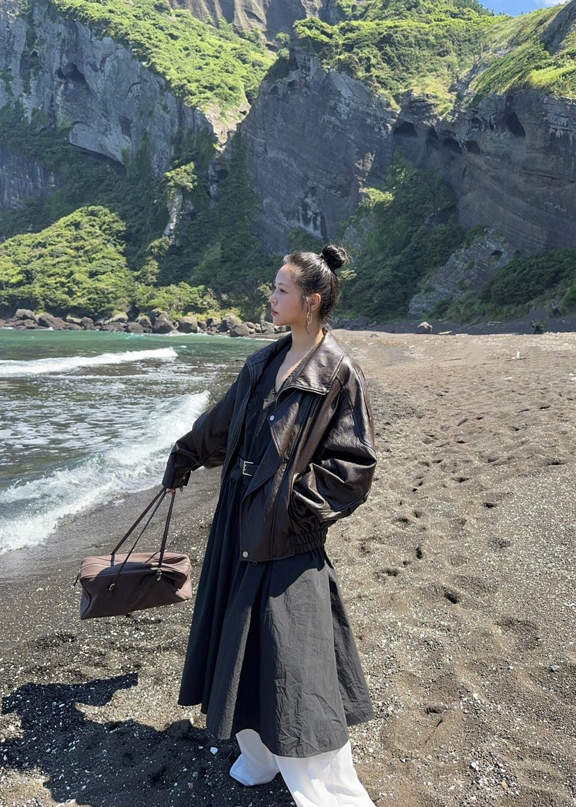 OUPPT韓國直郵㊣女裝新品職業休閑25秋夏熱賣連衣裙不含腰帶OUPPT連衣裙