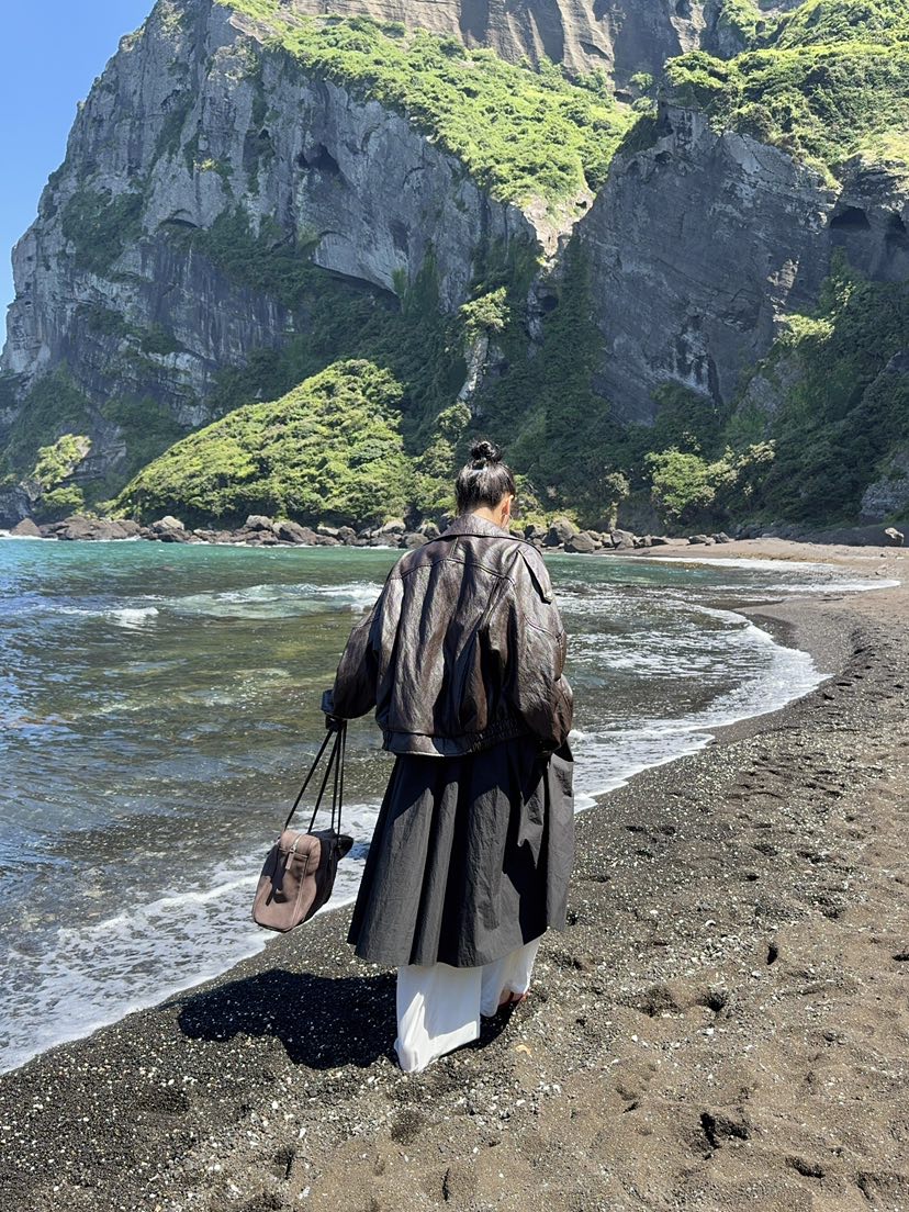 OUPPT韓國直郵㊣女裝新品職業休閑25秋夏熱賣連衣裙不含腰帶OUPPT連衣裙