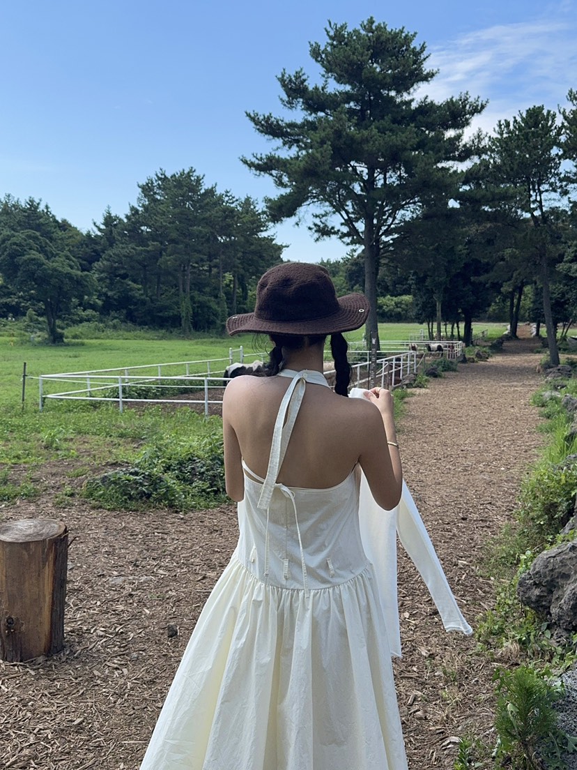 OUPPT韓國直郵㊣女裝新品職業休閑25秋夏熱賣連衣裙不含腰帶OUPPT連衣裙