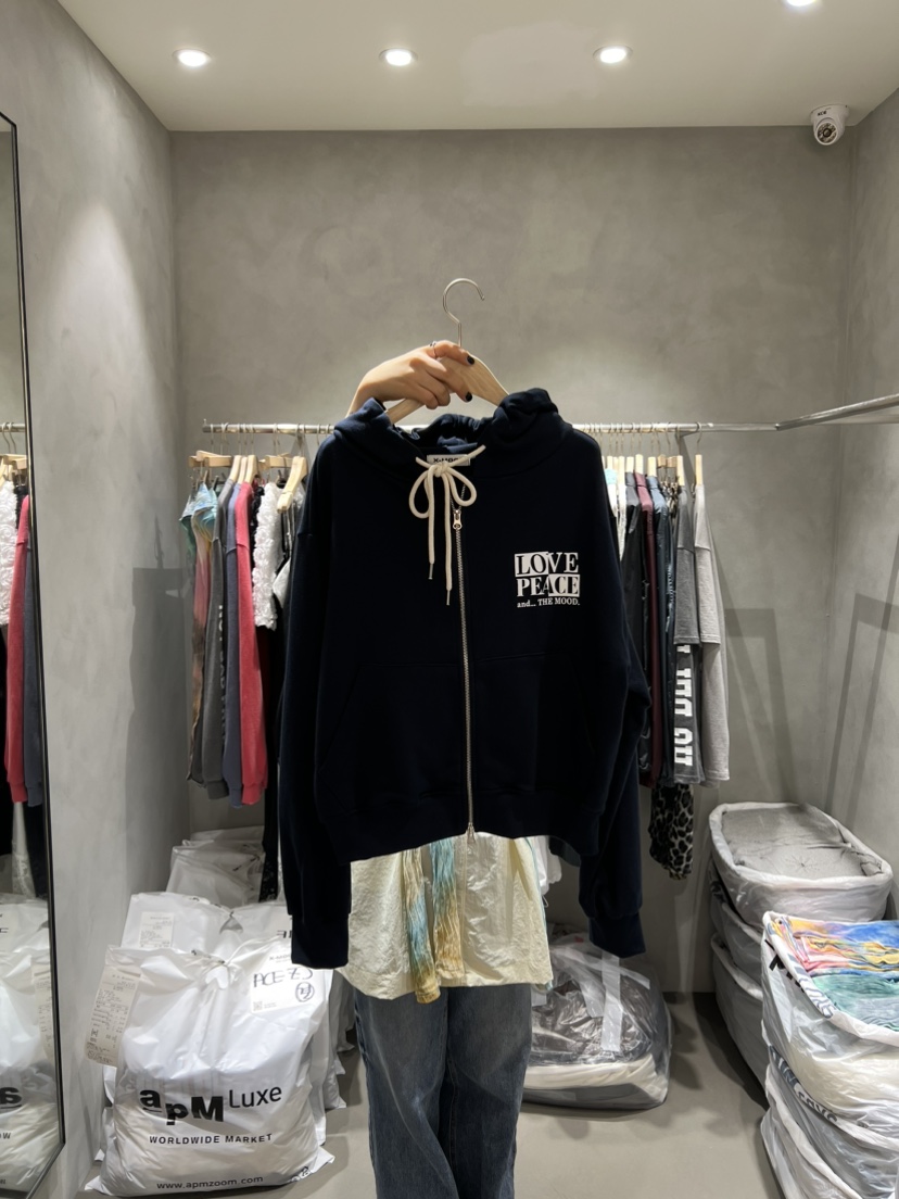 X-MOOD韓國直郵㊣女士新款職業人氣休閑時尚推薦夾克拉鏈連帽X-MOOD夾克圖色3