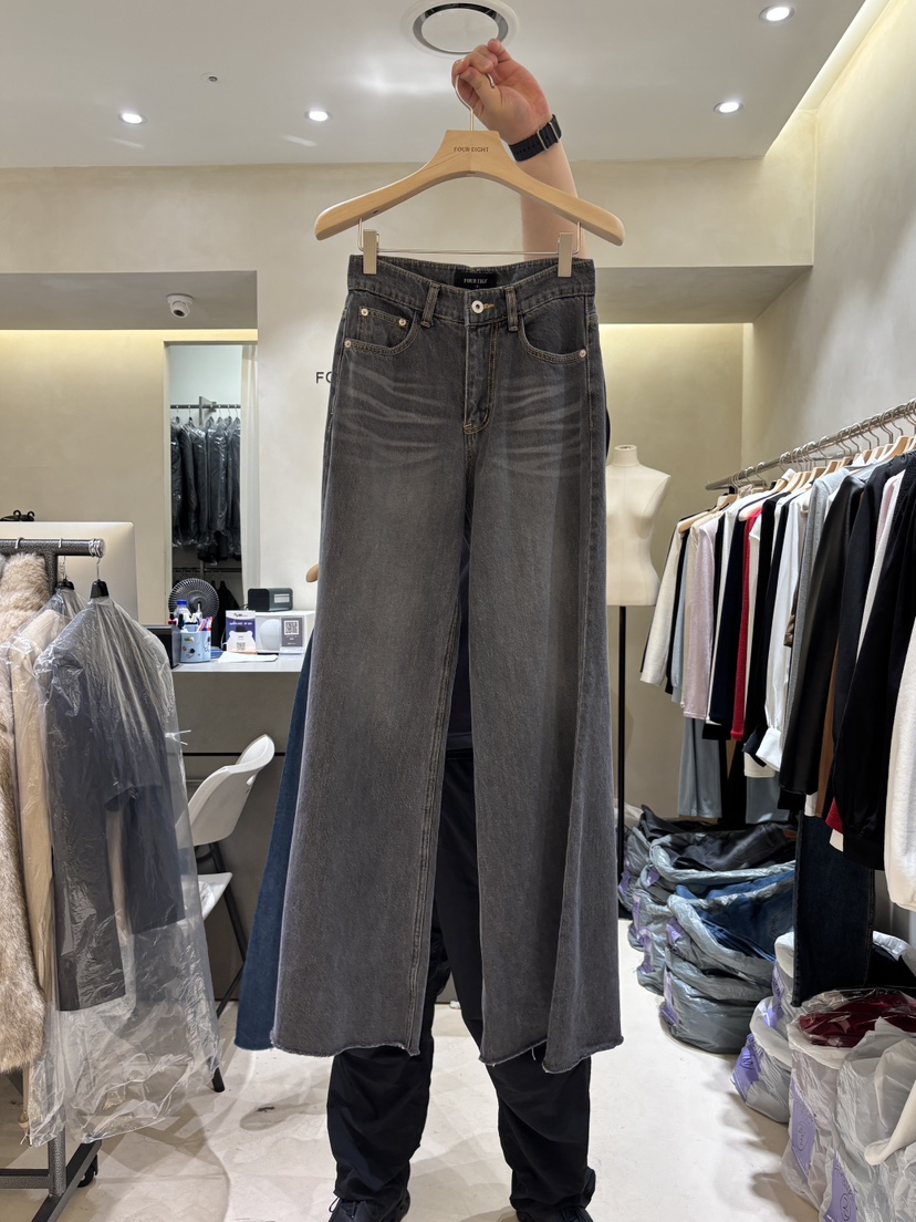 FOUREIGHT東大門㊣直郵女裝新品真品推薦休閑人氣職業牛仔褲FOUR EIGHT牛仔褲圖色2