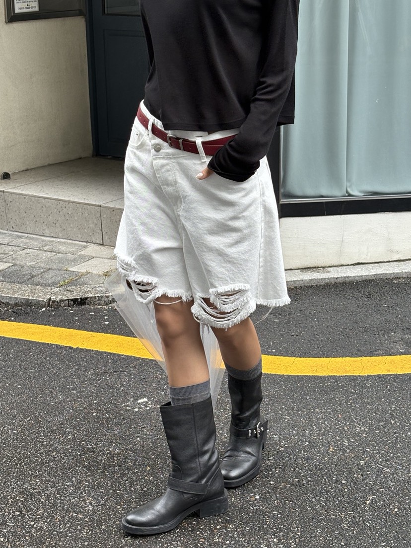 SUNDER MARKET東大門㊣代購女裝新品真品時尚短褲不含腰帶SUNDER MARKET短褲