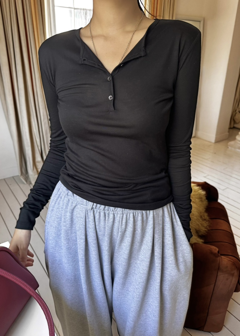 OUPPT東大門㊣代購女裝新款真品熱賣時尚推薦25秋夏長袖T恤OUPPT長袖T恤圖色4
