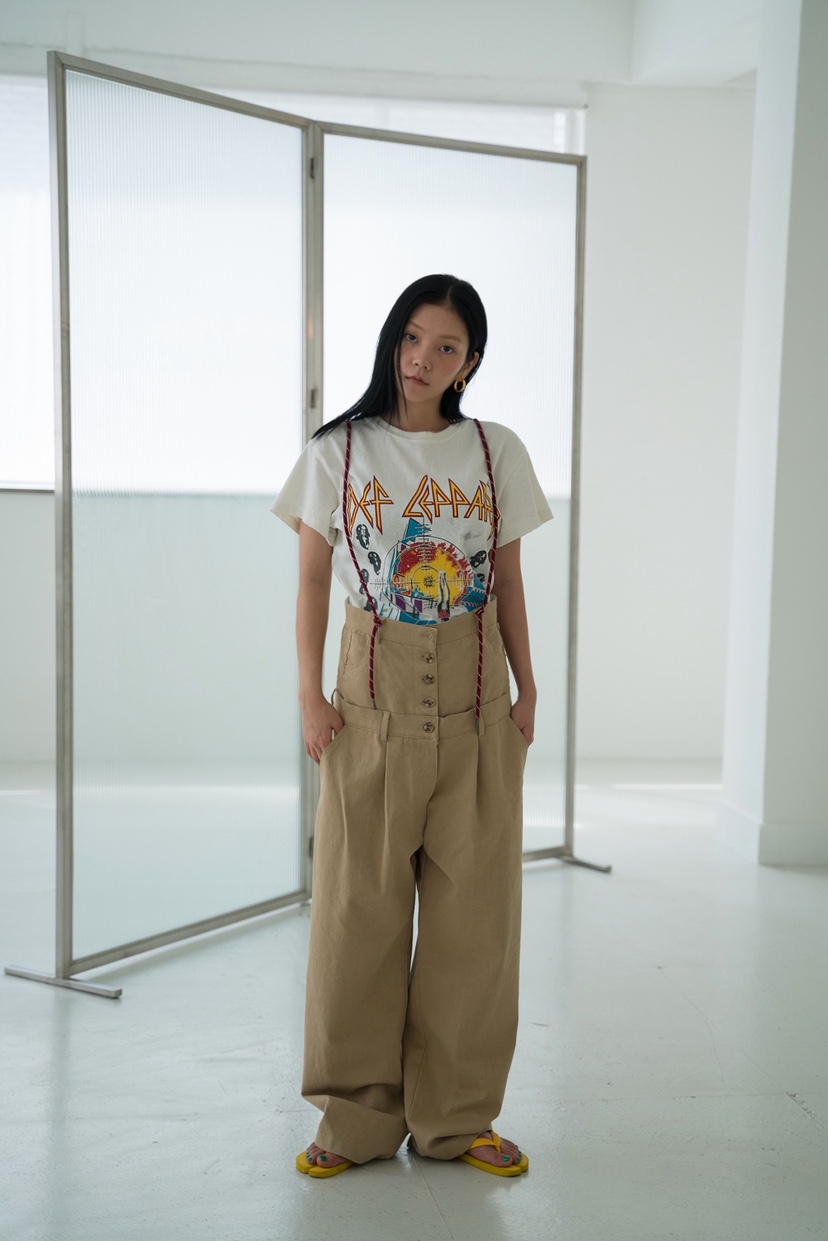 FRANC—L韓國代購㊣女裝新品職業人氣時尚真品休閑褲含腰繩FRANC休閑褲