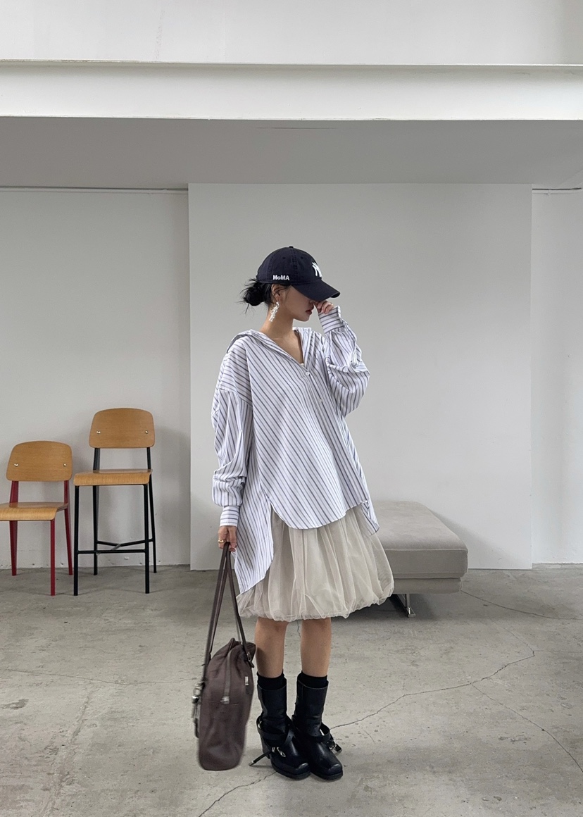 OUPPT東大門㊣直郵女裝新款時尚休閑推薦熱賣人氣襯衫蕾絲衫OUPPT襯衫/蕾絲衫