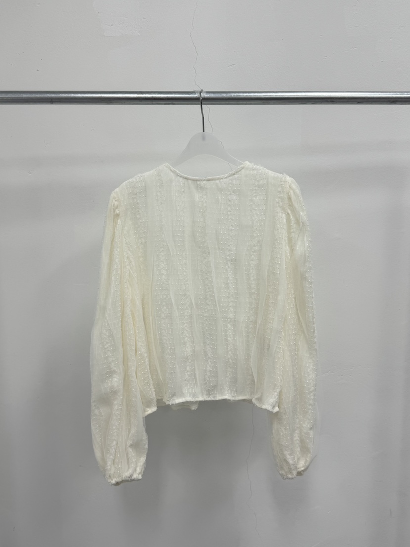 SLAT韓國直郵㊣女裝新品25秋夏熱賣休閑人氣時尚襯衫蕾絲衫UNICO-p襯衫/蕾絲衫圖色1