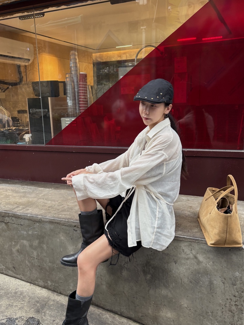 SUNDER MARKET東大門㊣直郵女士新款職業時尚人氣襯衫蕾絲衫SUNDER MARKET襯衫/蕾絲衫