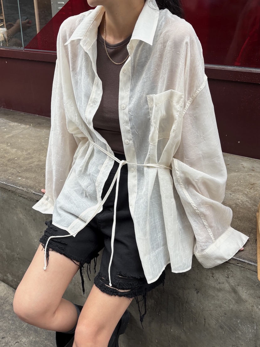 SUNDER MARKET東大門㊣直郵女士新款職業時尚人氣襯衫蕾絲衫SUNDER MARKET襯衫/蕾絲衫圖色4