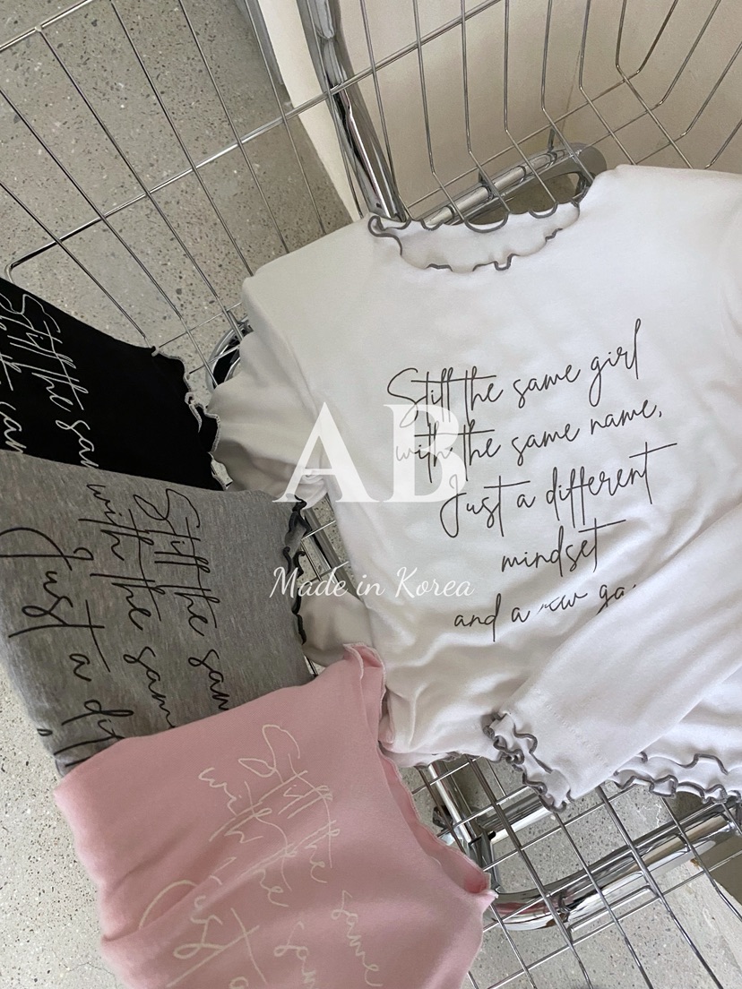 AB韓國直郵㊣女士新品真品時尚熱賣休閑人氣職業推薦長袖T恤AB長袖T恤