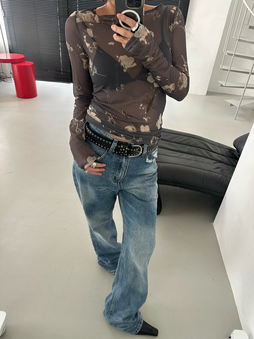AWESOMESAUCE東大門㊣實拍女士新品熱賣休閑25秋夏推薦長袖T恤AWESOME SAUCE長袖T恤
