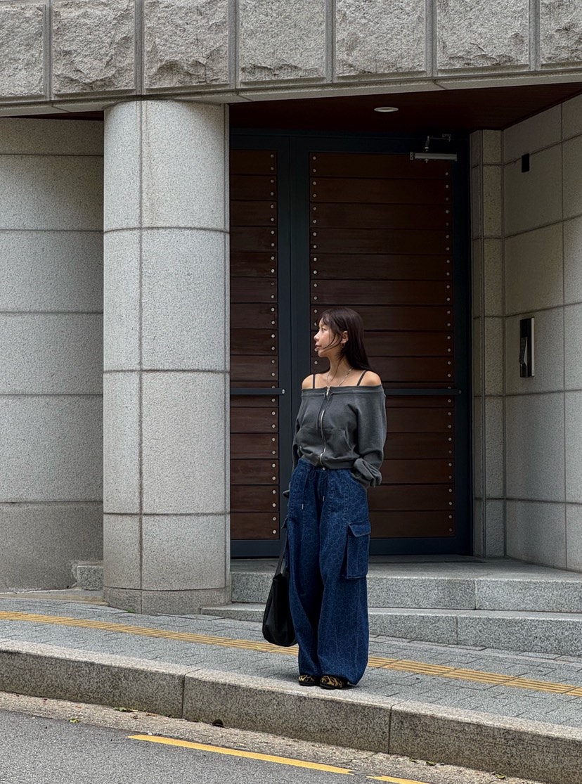 SUNDER MARKET東大門㊣代購女裝新款時尚人氣休閑褲含腰包SUNDER MARKET休閑褲