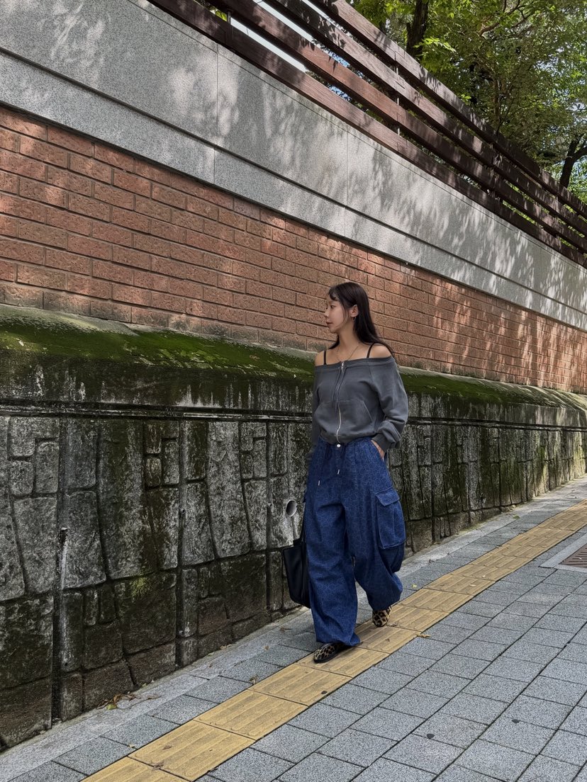 SUNDER MARKET東大門㊣代購女裝新款時尚人氣休閑褲含腰包SUNDER MARKET休閑褲