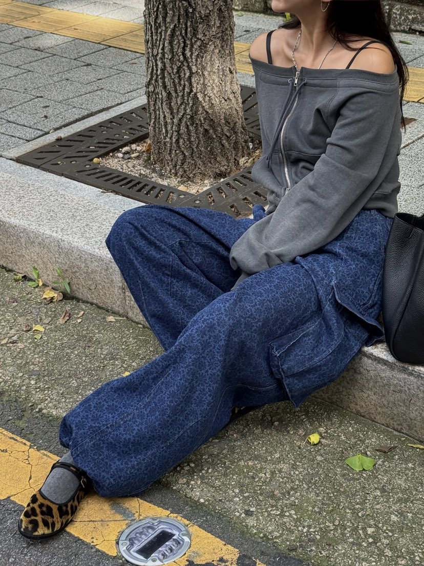SUNDER MARKET東大門㊣代購女裝新款時尚人氣休閑褲含腰包SUNDER MARKET休閑褲