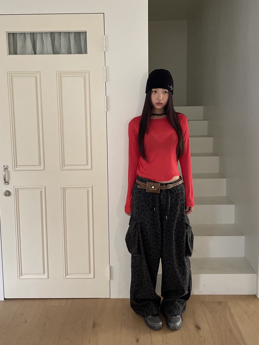 SUNDER MARKET東大門㊣代購女裝新款時尚人氣休閑褲含腰包SUNDER MARKET休閑褲