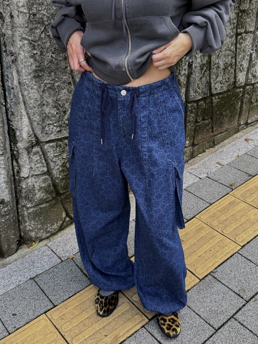 SUNDER MARKET東大門㊣代購女裝新款時尚人氣休閑褲含腰包SUNDER MARKET休閑褲圖色1