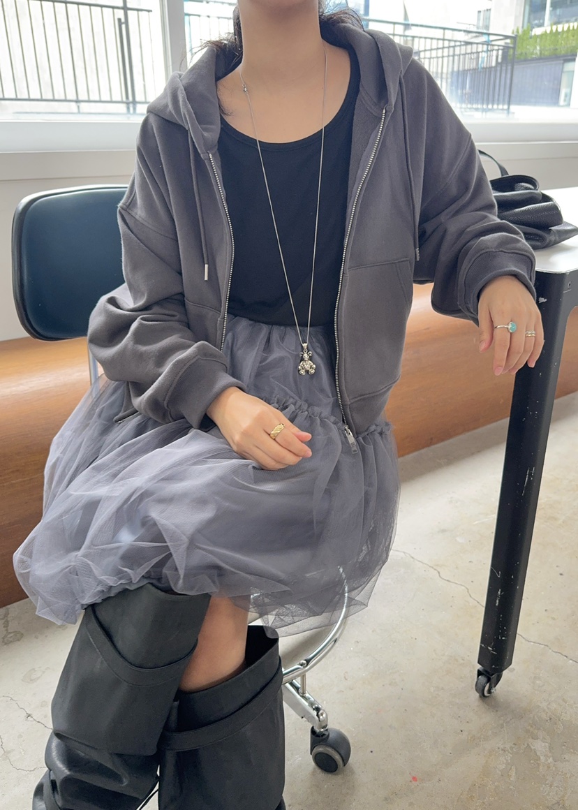 OUPPT東大門㊣實拍女裝新款熱賣人氣25秋夏推薦衛衣拉鏈兜帽OUPPT衛衣