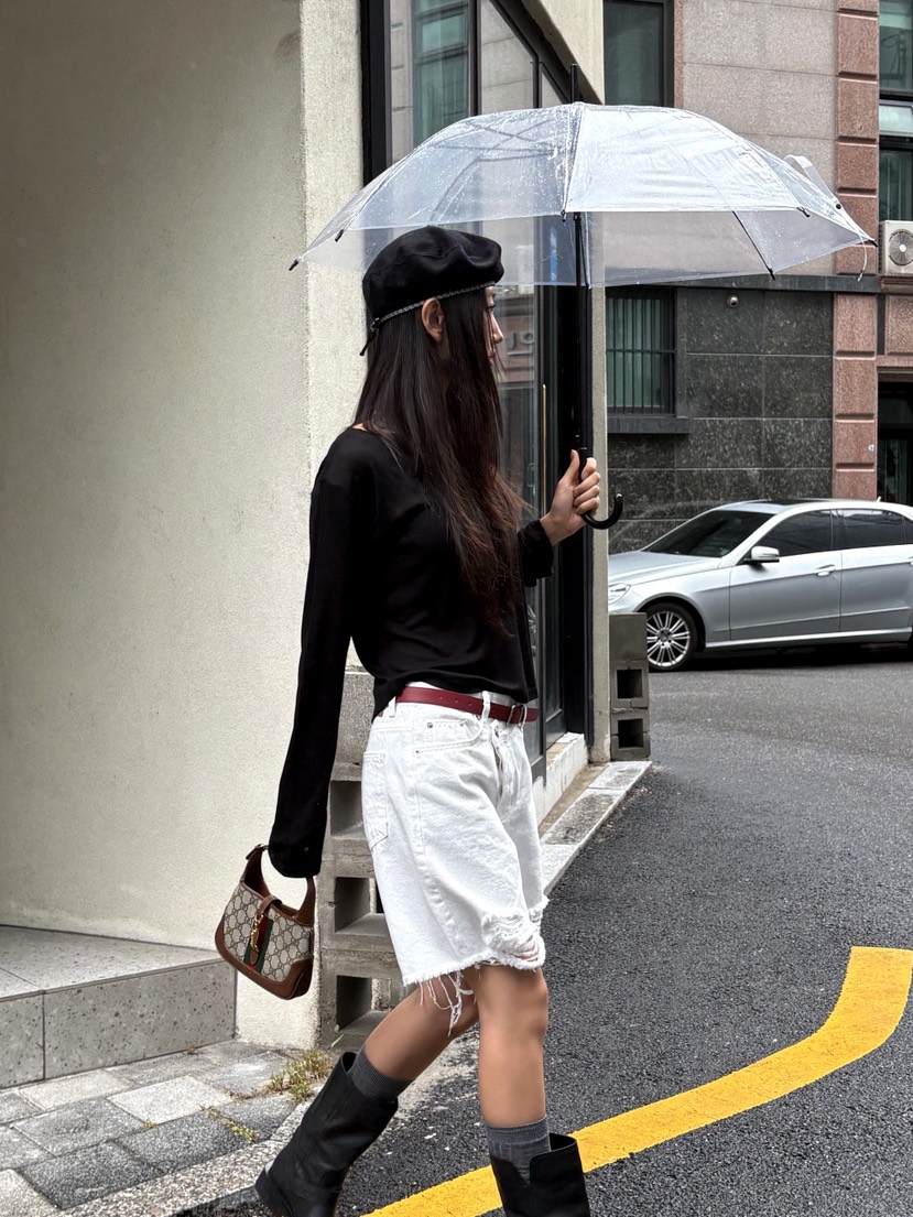 SUNDER MARKET東大門㊣直郵女士新款職業時尚長袖T恤天絲羊毛SUNDER MARKET長袖T恤