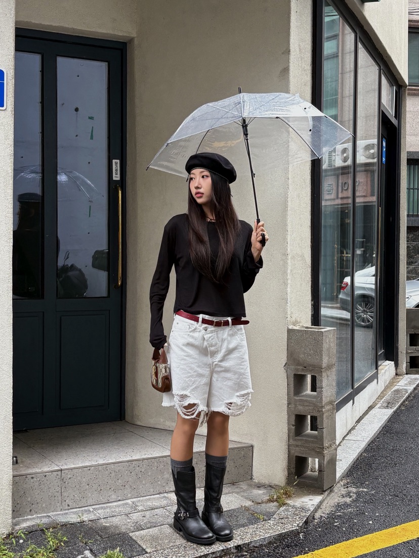 SUNDER MARKET東大門㊣直郵女士新款職業時尚長袖T恤天絲羊毛SUNDER MARKET長袖T恤