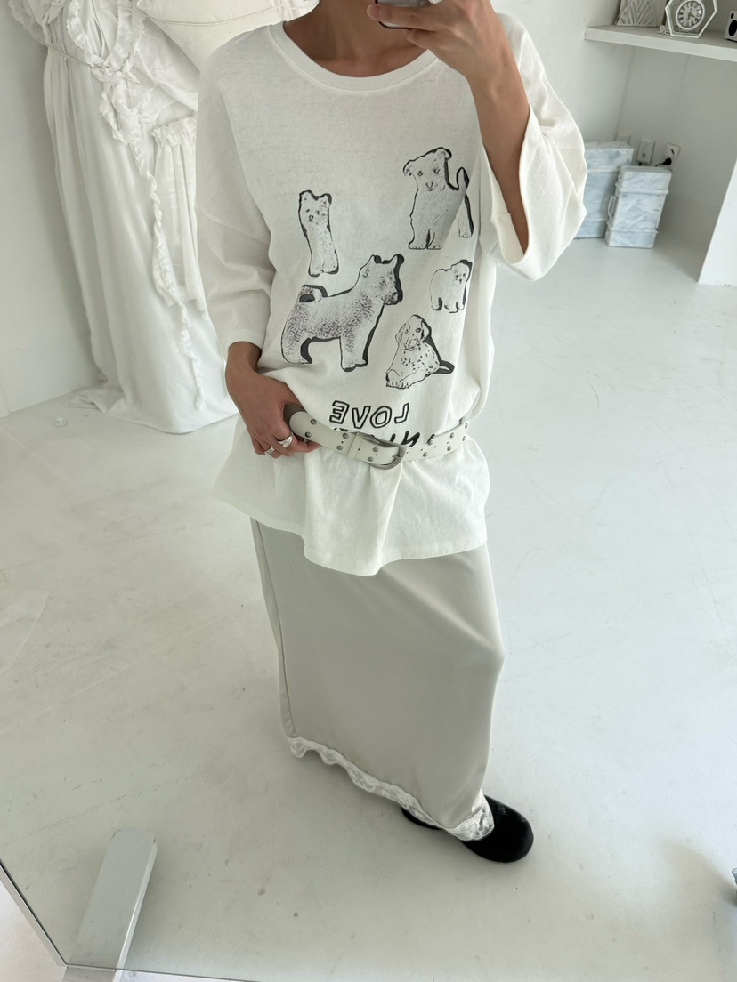 AWESOMESAUCE東大門㊣實拍女士新款職業人氣休閑推薦長裙蕾絲AWESOME SAUCE長裙
