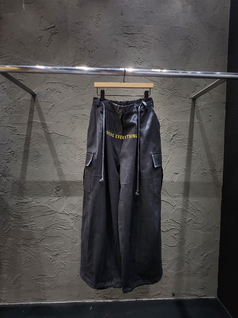 BLACK RIBBON-A韓國代購㊣女士新款25秋夏時尚休閑褲工裝褲BLACK RIBBON-A休閑褲圖色2